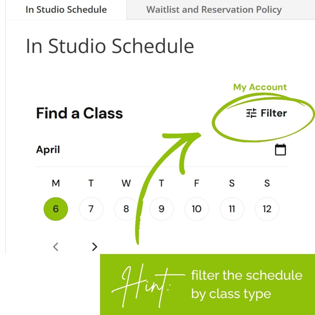 Filter Your Classes by Style
